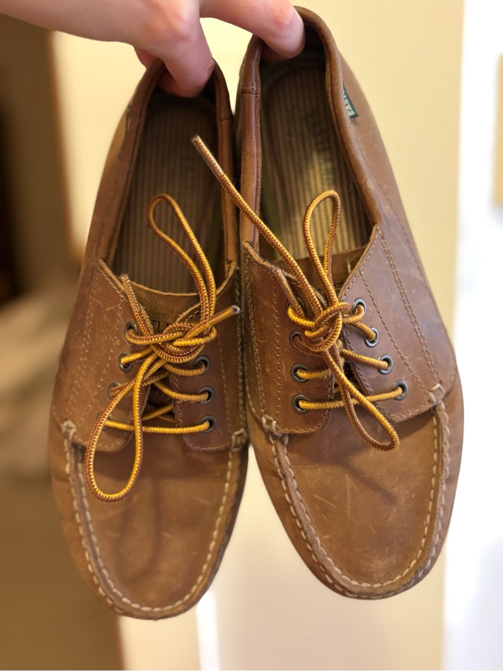 Eastland Brown Leather Boat Shoes - Classic Lace-Up